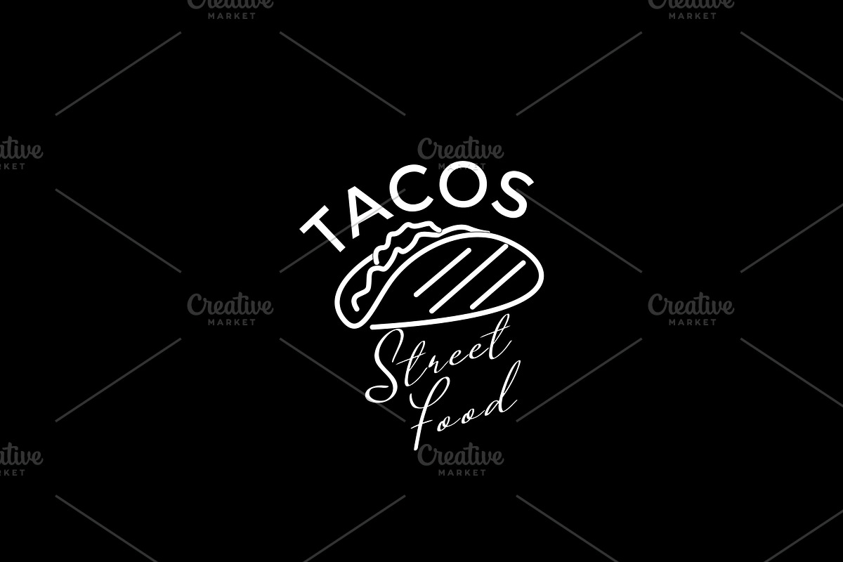 Tacos Restaurant Fast Food Logo