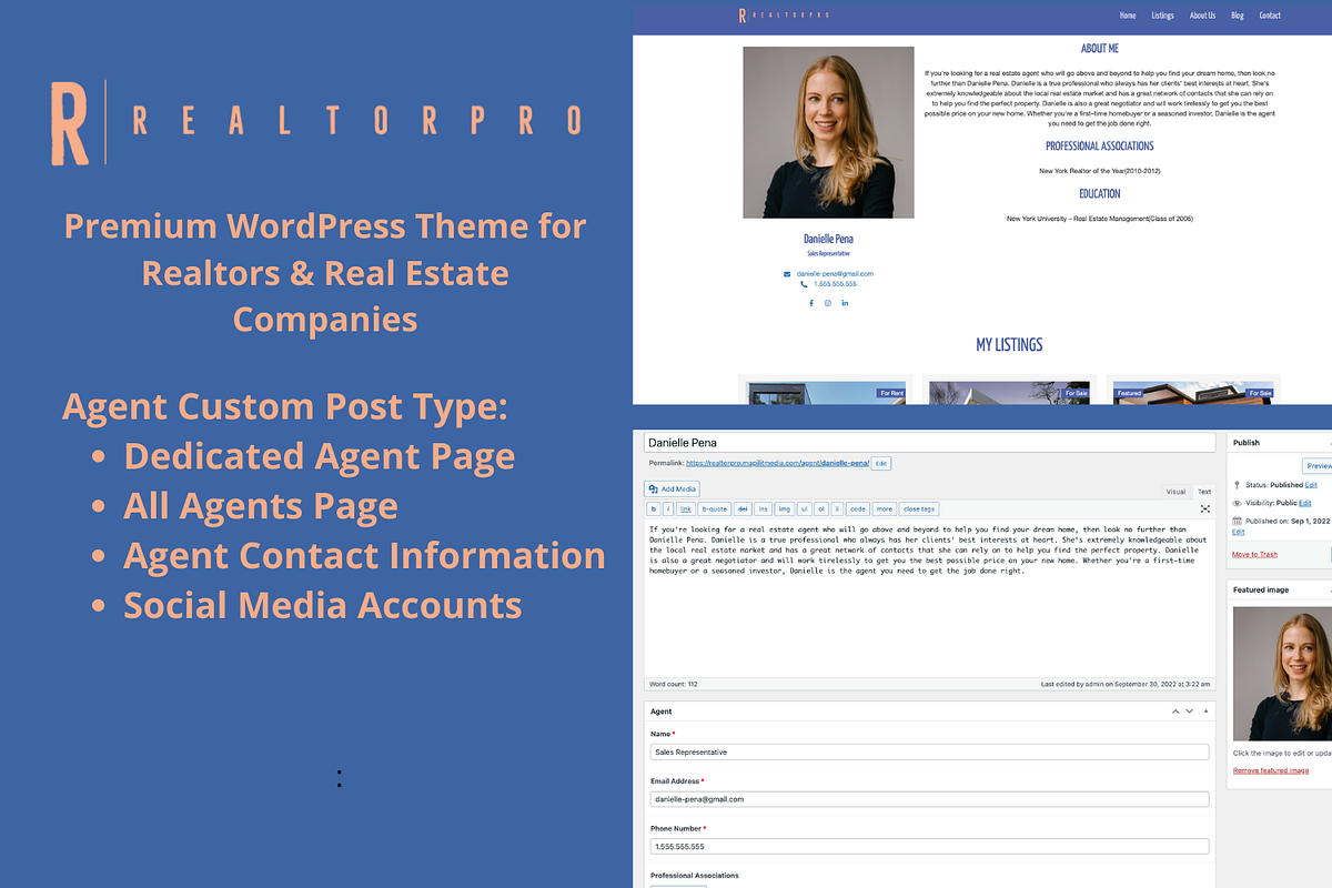 RealtorPro - Premium WordPress Theme, a WordPress Template by MapilitMedia Inc. (Photo 2 of 2)