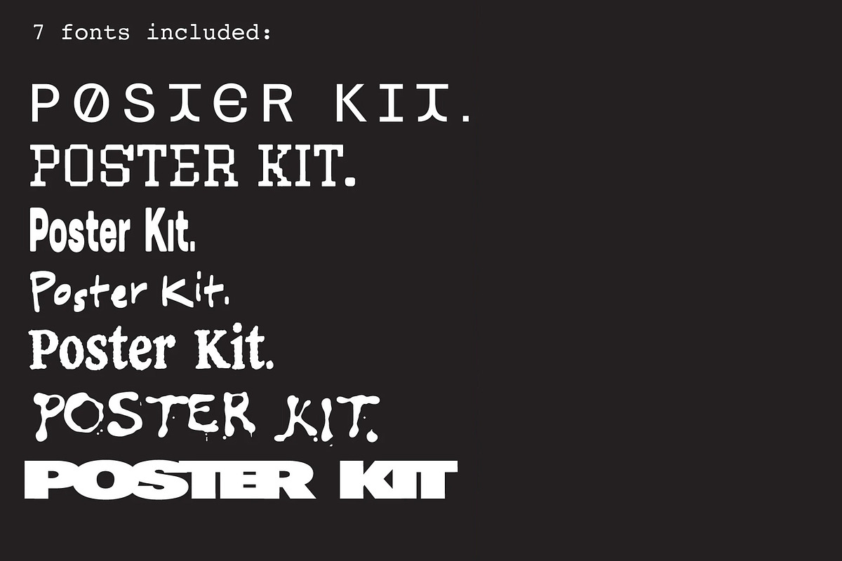POSTER FONT KIT, a Sans Serif Font by Tropical Type (Photo 2 of 14)