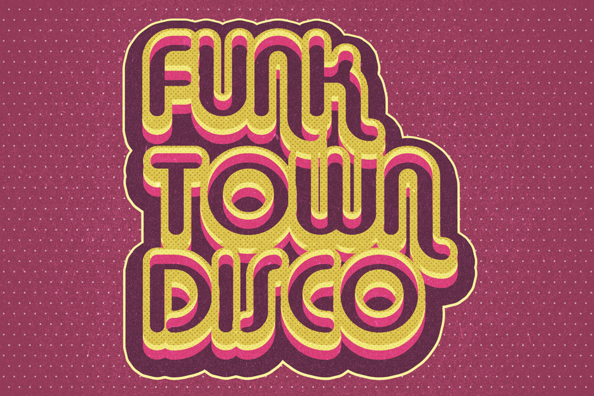 70s Text Effects for Photoshop, a Layer Style Add-On by Graphicdome (Photo 8 of 17)
