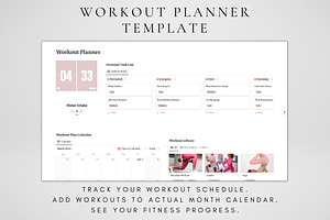 Notion Workout Tracker Editable