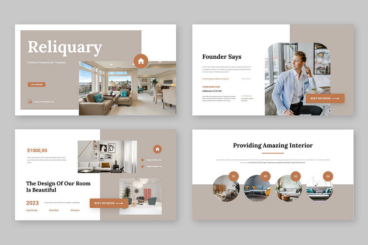 Furniture Google Slides Template, a Presentation Template by rudiSasori (Photo 2 of 9)