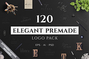1200 Premade Logos Mega Bundle, a Branding & Logo Template by XpertgraphicD (Thumbnail 25 of 60)