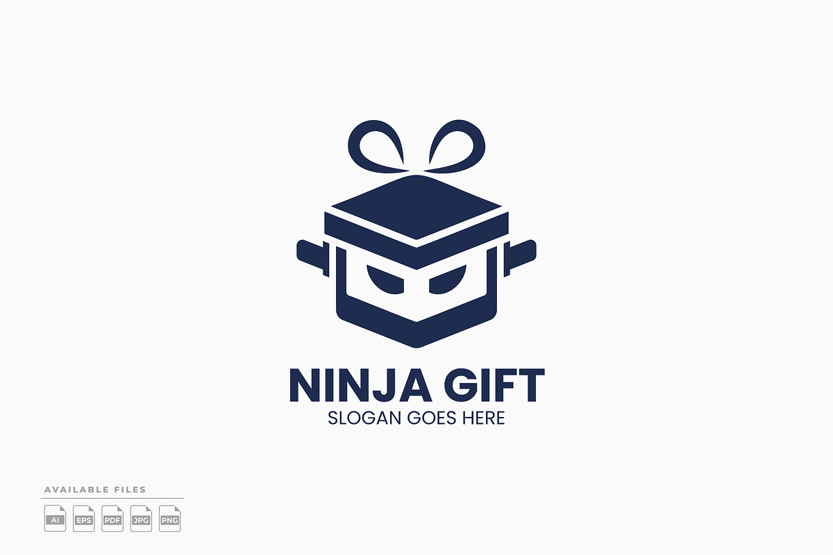 Ninja Gift Logo, a Branding & Logo Template by Zeer Graphic