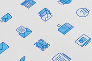 Post Office | 16 Thin Line Icons Set, an Outline Icon by Alex Blogoodf (Thumbnail 8 of 11)