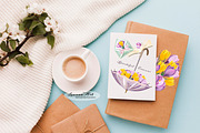 Crocuses Spring Clipart, a Seasonal Illustration by Leonaa art (Thumbnail 6 of 11)