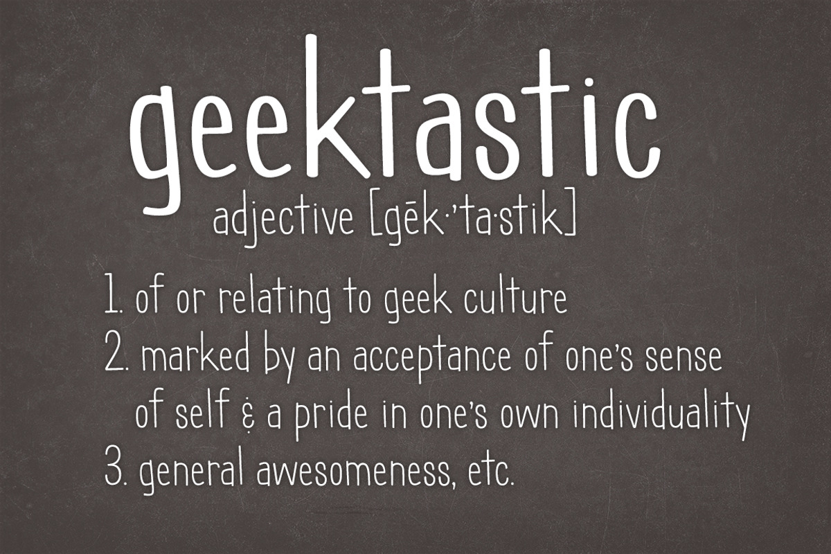 Geektastic Font Family preview 4