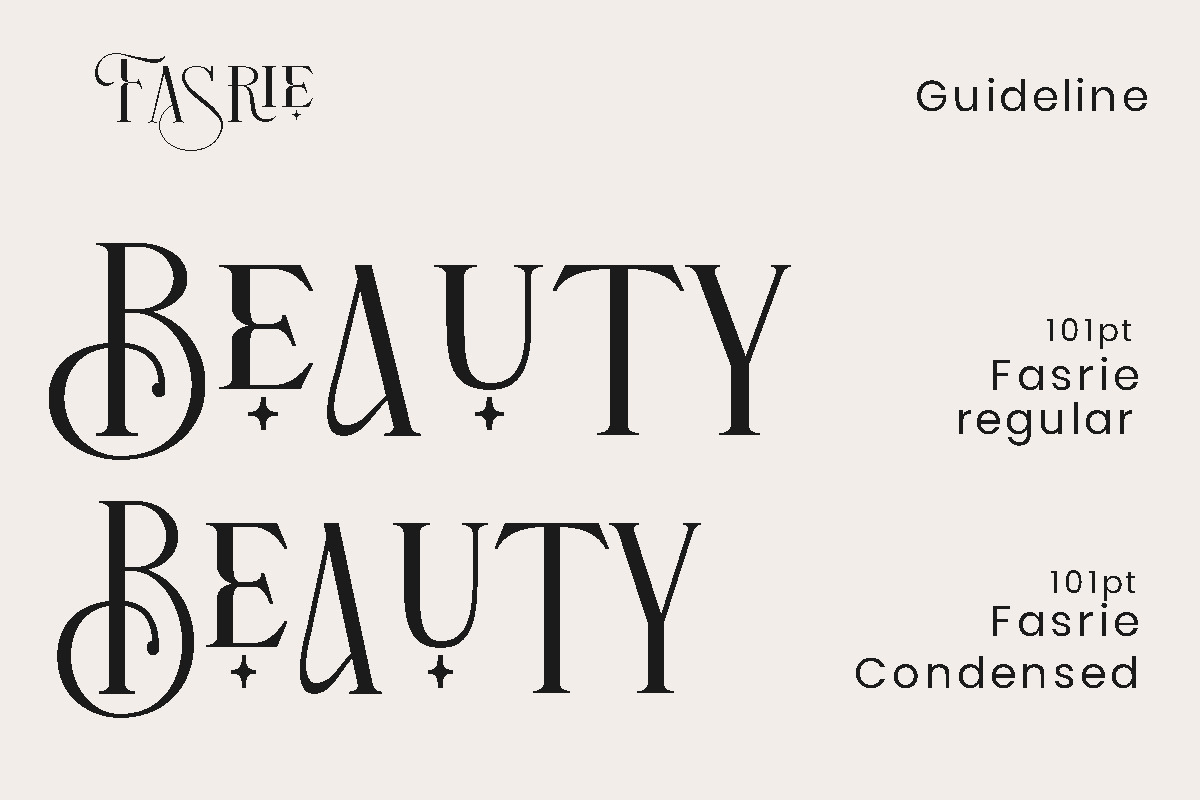 Fasrie - Ligature Serif Font, a Serif Font by Pandeka Studio (Photo 6 of 11)