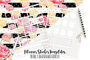 Planner Sticker Templates Photoshop, a Templates & Theme by ClipartBrat Graphics (Thumbnail 1 of 4)