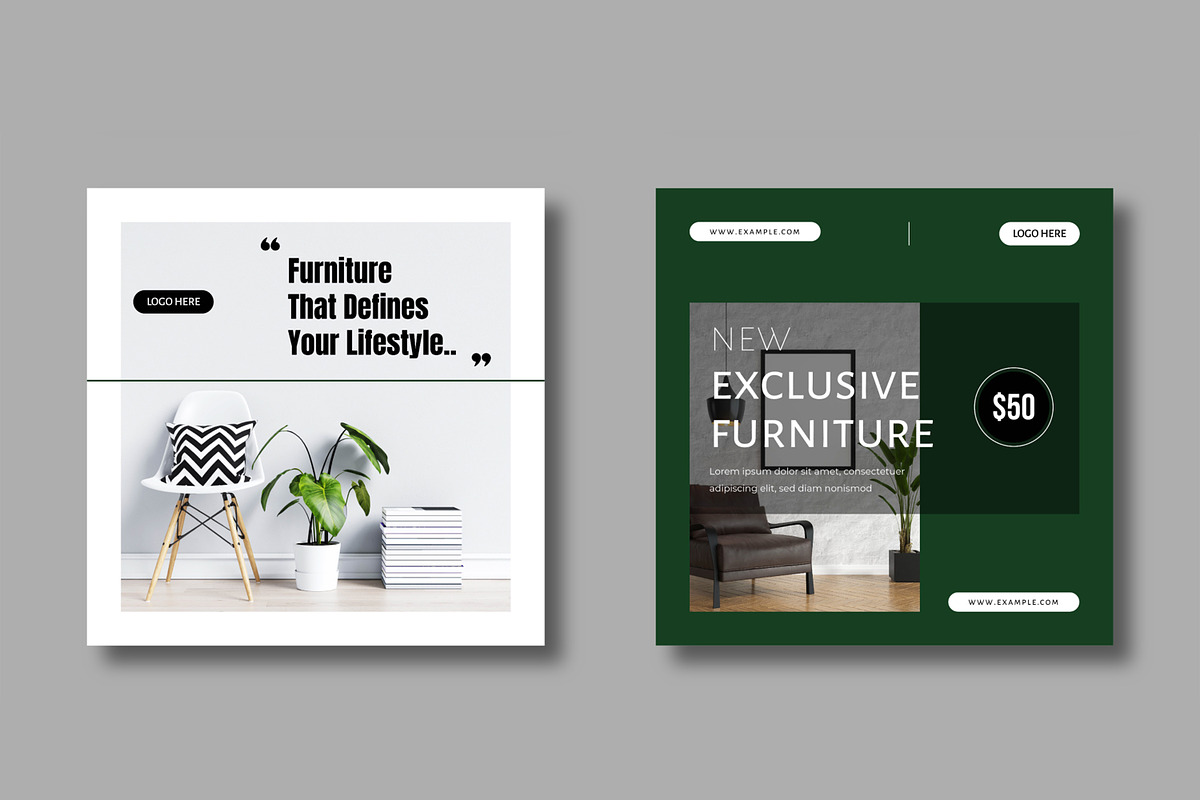 Modern Furniture Sale Social Media, a Social Media Template by MightyDesign (Photo 5 of 8)