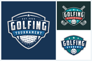 Golf logo sport design template