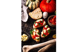 Halloween sandwich with skull from, a Food & Drink Photo by Yulia Furman
