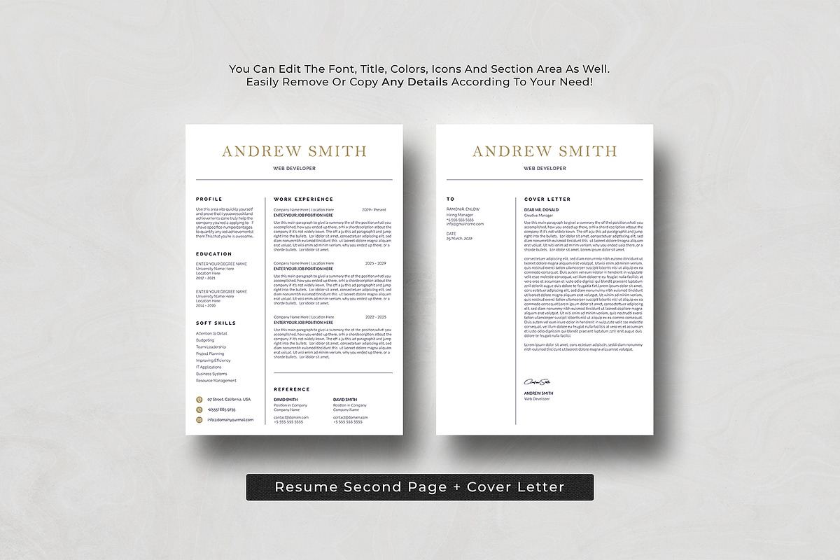 Canva Resume Template preview 4