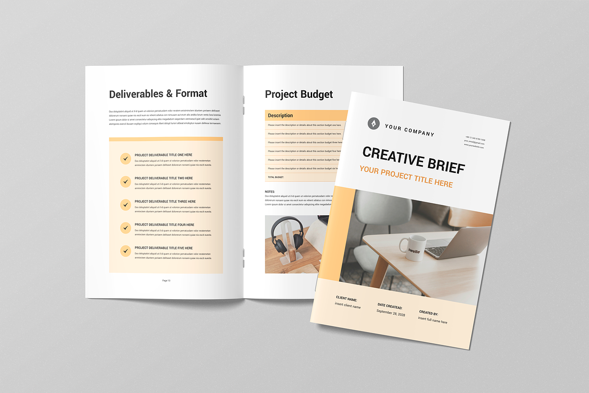 Creative Brief | Canva, Word, INDD, a Brochure Template by Leaflove (Photo 2 of 9)