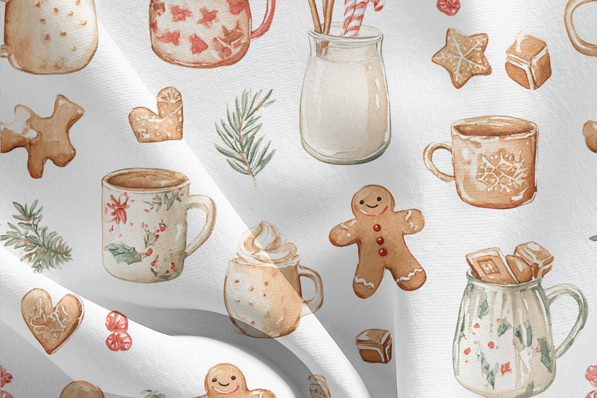 Christmas Cocoa Seamless Pattern, an Illustration by Pati Charm Studio (Photo 7 of 7)