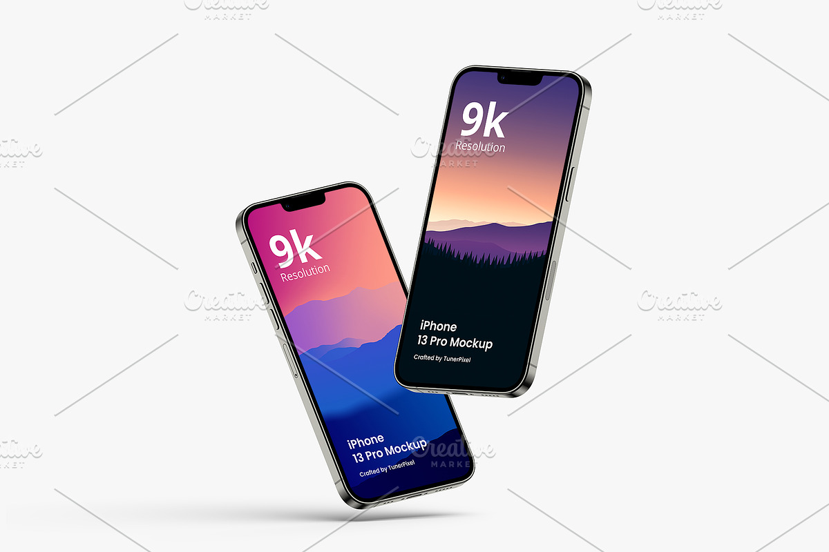 iPhone 13 Pro Mockup, an iPhone Mockup by Mockupia (Photo 25 of 27)