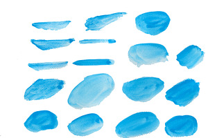 44 Water Color Brushes For Photoshop