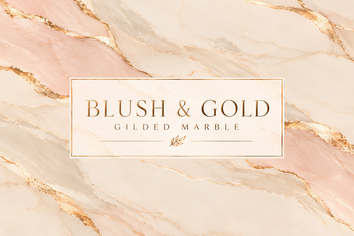 Blush & Gold Gilded Marble Textures, a Texture Graphic by by creative paper (Photo 1 of 5)