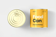 Food Can Mock-up, a Packaging Mockup by zippypixelstudio (Thumbnail 6 of 15)