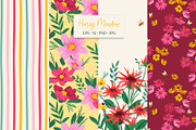 Honey Meadow. 16 seamless patterns, a Pattern Graphic by Nadia Grapes (Thumbnail 6 of 7)