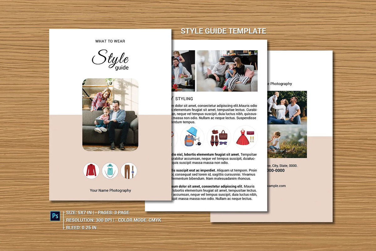 Photographer Style Guide Template, a Flyer Template by retrographix (Photo 1 of 2)