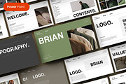 Brian – Business PowerPoint Template, a Presentation Template by Dens Creative Studio (Thumbnail 1 of 6)