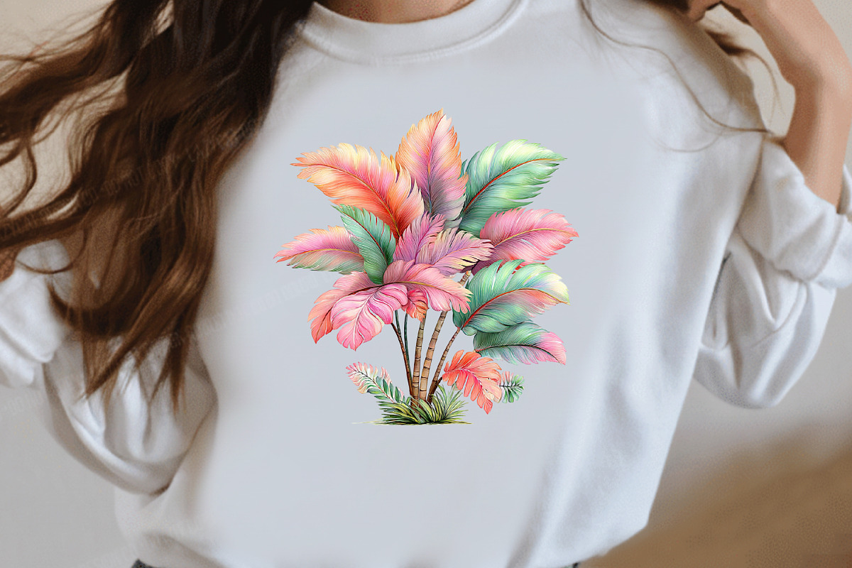 Whimsical Summer Tropical Leaf Clipa, an Illustration by Designworld (Photo 7 of 8)