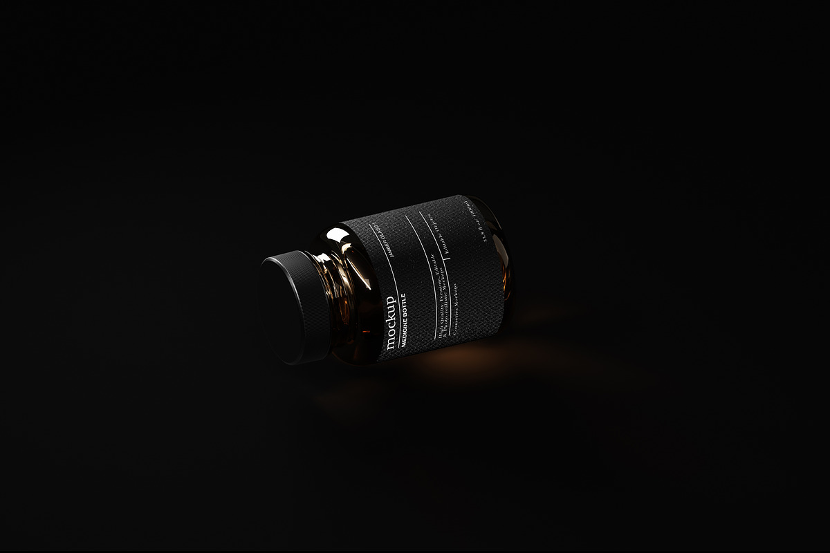 Amber – Medicine Bottle Mockups Trio, a Product Mockup by Zumrod (Photo 6 of 8)