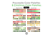 Procreate swatches for Christmas, a Palette Add-On by Artisan Craft (Thumbnail 1 of 9)