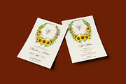 Sunflowers Wedding Invitation, an Invitation Template by iDoodle Studio (Thumbnail 2 of 4)