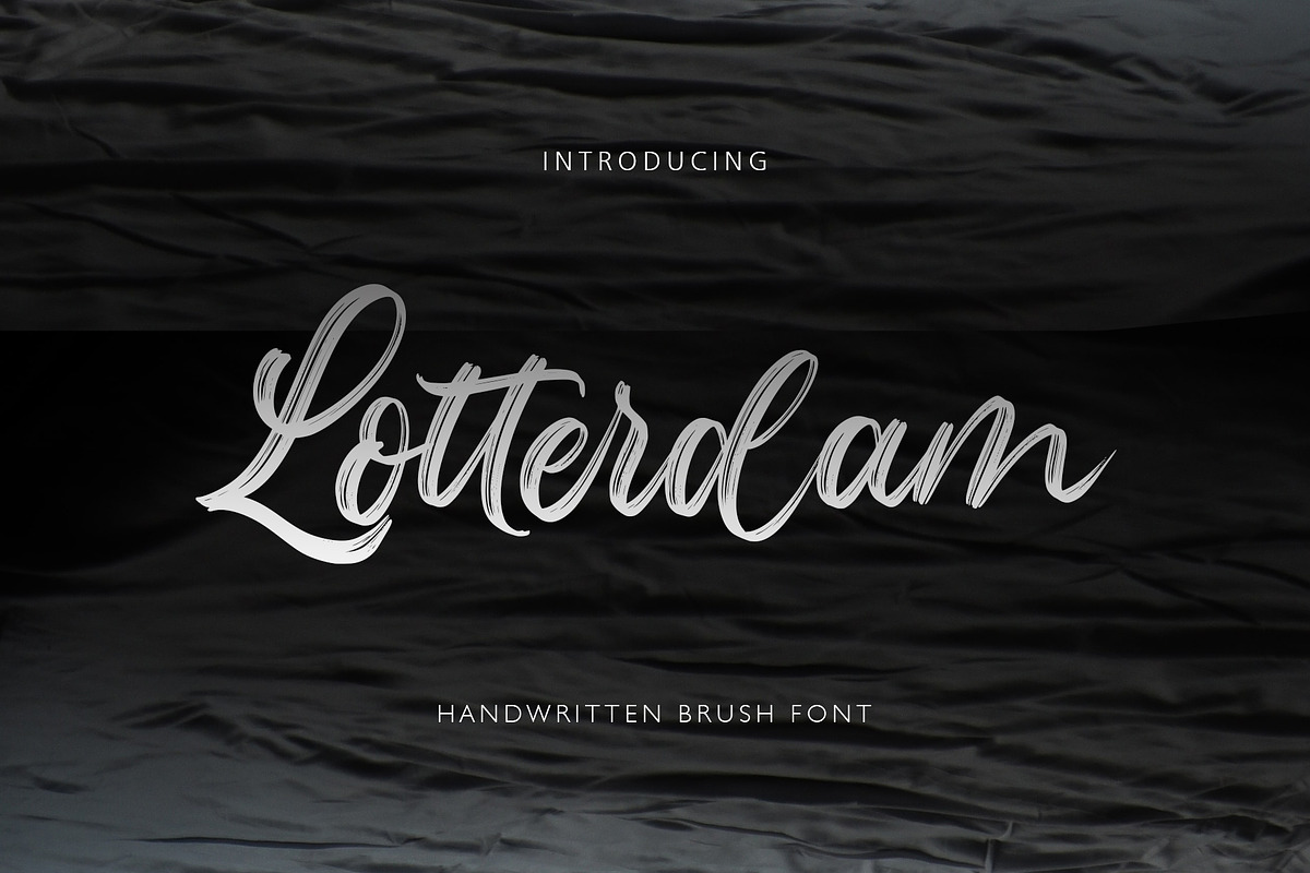 Lotterdam Brush Font, a Script Font by Rochart (Photo 1 of 9)