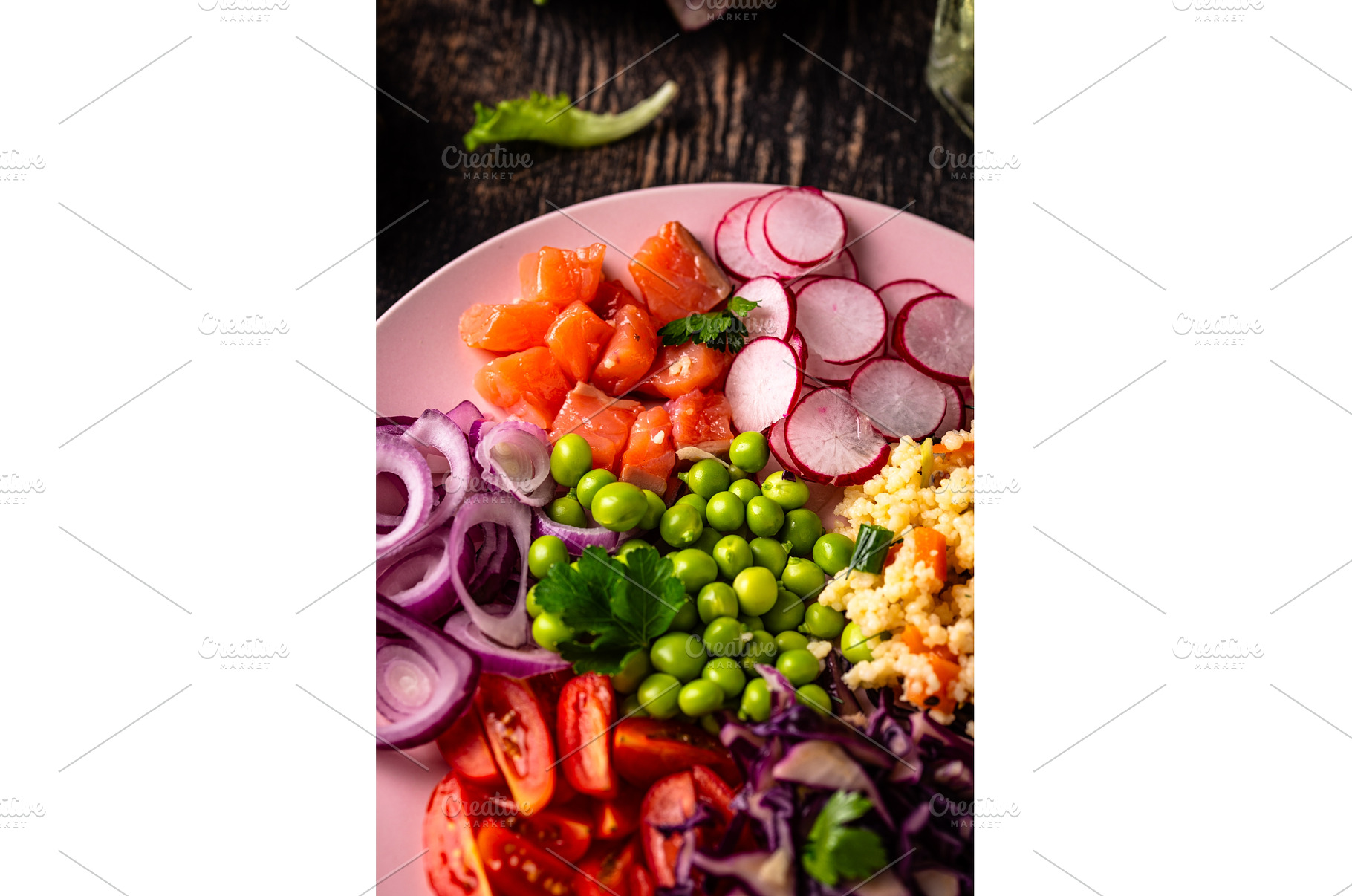Balanced healthy bowl with, a Food & Drink Photo by Yulia Furman