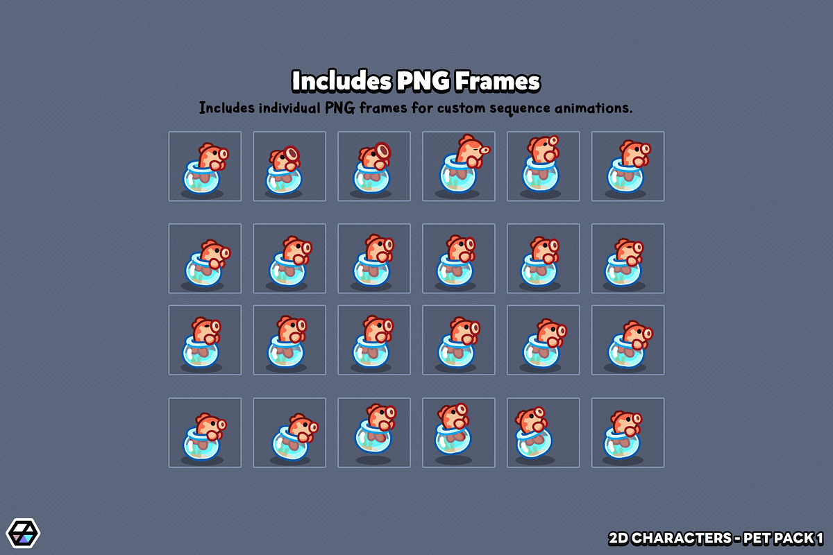2D Characters - Pet Pack 1, an Animal Illustration by LAYERLAB (Photo 7 of 11)