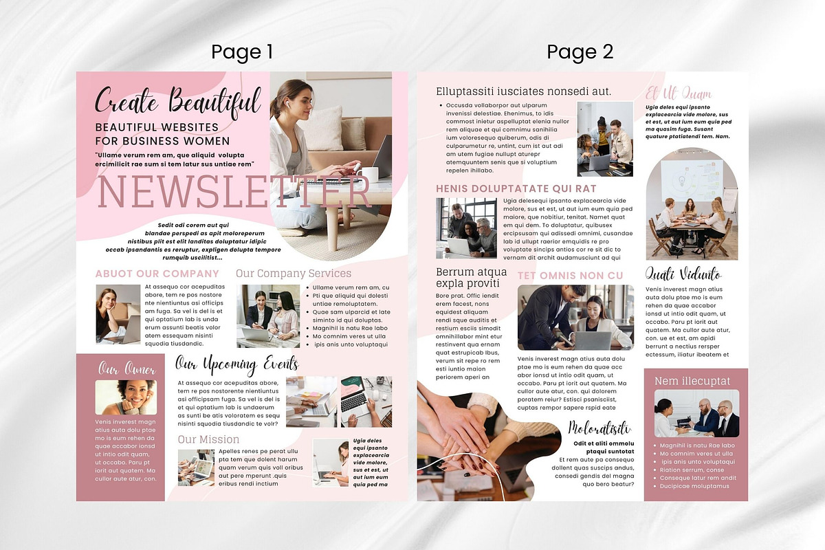 Businesswoman Canva Newsletter, an Email Template by PixelCraft (Photo 7 of 15)
