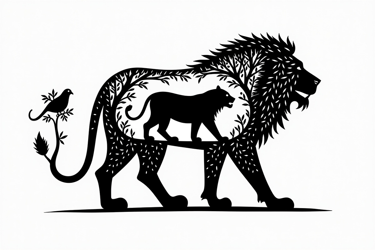 Lion Silhouette Vector Illustration,, an Illustration by Amazin_art (Photo 10 of 21)