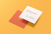 Square Business Card Mockup, a Books & Magazine Mockup by Mockup Supper (Thumbnail 4 of 10)