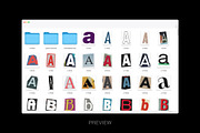 Alphabet Cut-Outs (450+ Assets), an Object Graphic by Cocoloris Co. (Thumbnail 4 of 8)
