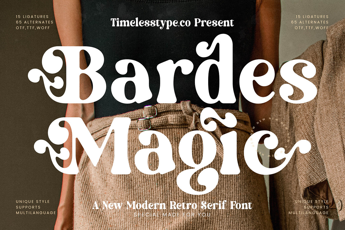Bardes Modern Retro Serif Font, a Serif Font by timelesstype.co (Photo 1 of 20)