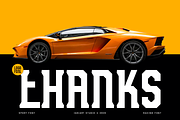 Hotspor - Sport Racing Font, a Sans Serif Font by Iqsiart Studio (Thumbnail 9 of 9)