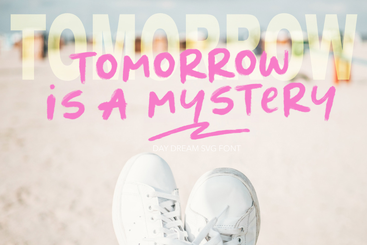 Day dream | Handwritten SVG Font preview 5