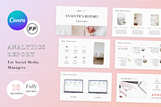 Social Media Analytics Report, a Presentation Template by PittaFinePrint (Thumbnail 1 of 6)