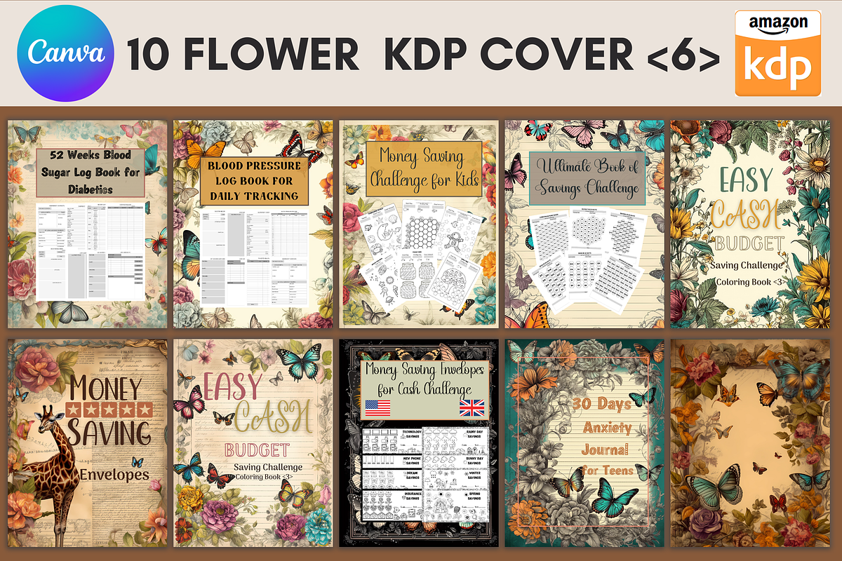 10 Editable KDP Book Cover Template