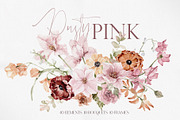 Watercolor Flowers - Dusty PINK, a Decorative Illustration by Beigetime (Thumbnail 1 of 10)