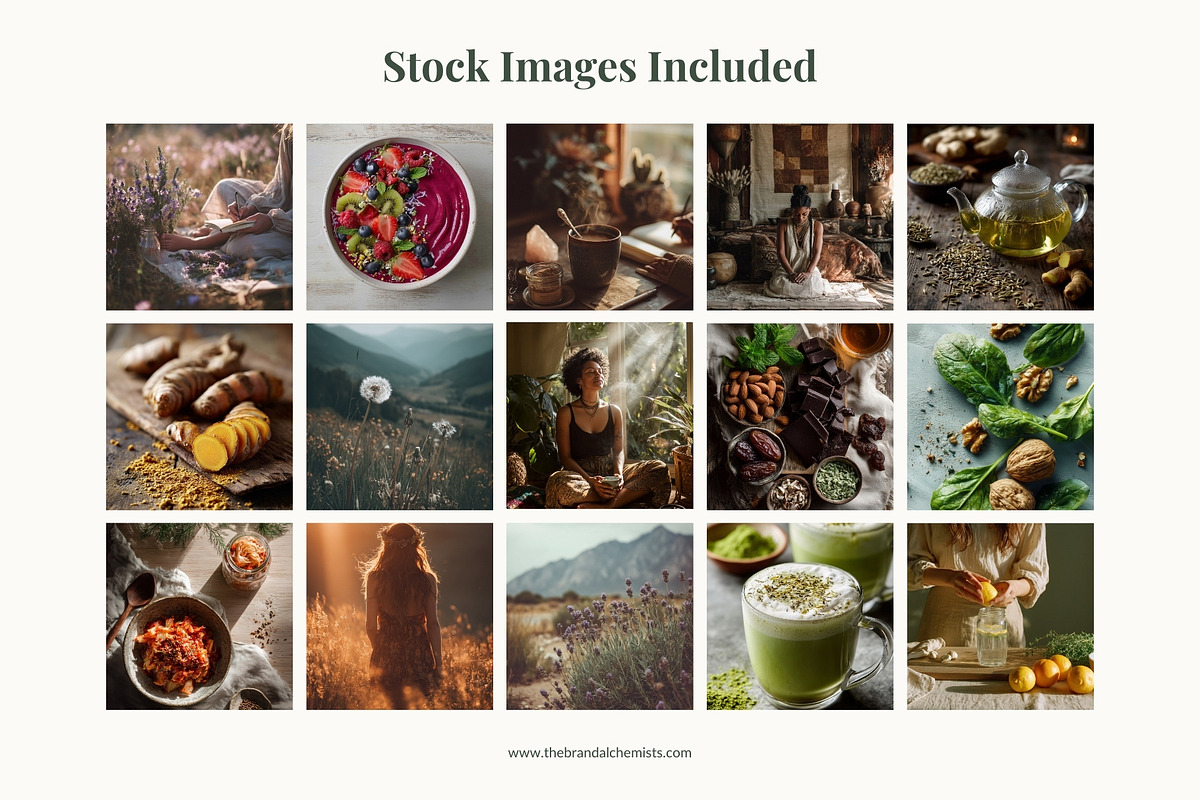 Mother Earth Wellness Template Pack, a Social Media Template by The Brand Alchemists (Photo 8 of 14)