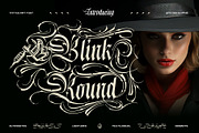 Blink Round Typeface, a Blackletter Font by alit design (Thumbnail 1 of 20)
