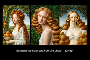 Renaissance Redhead Portrait Bundle
