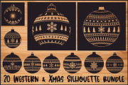 Western Xmas Ball Bundle, an Illustration by hafijul (Thumbnail 1 of 21)