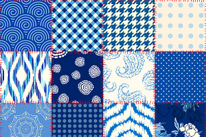 10 Seamless Patchwork Patterns