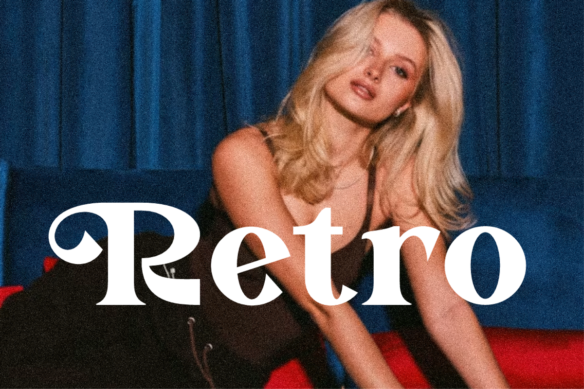 Rytnak - Luxury Retro Font, a Serif Font by QR Design Studio (Photo 2 of 15)
