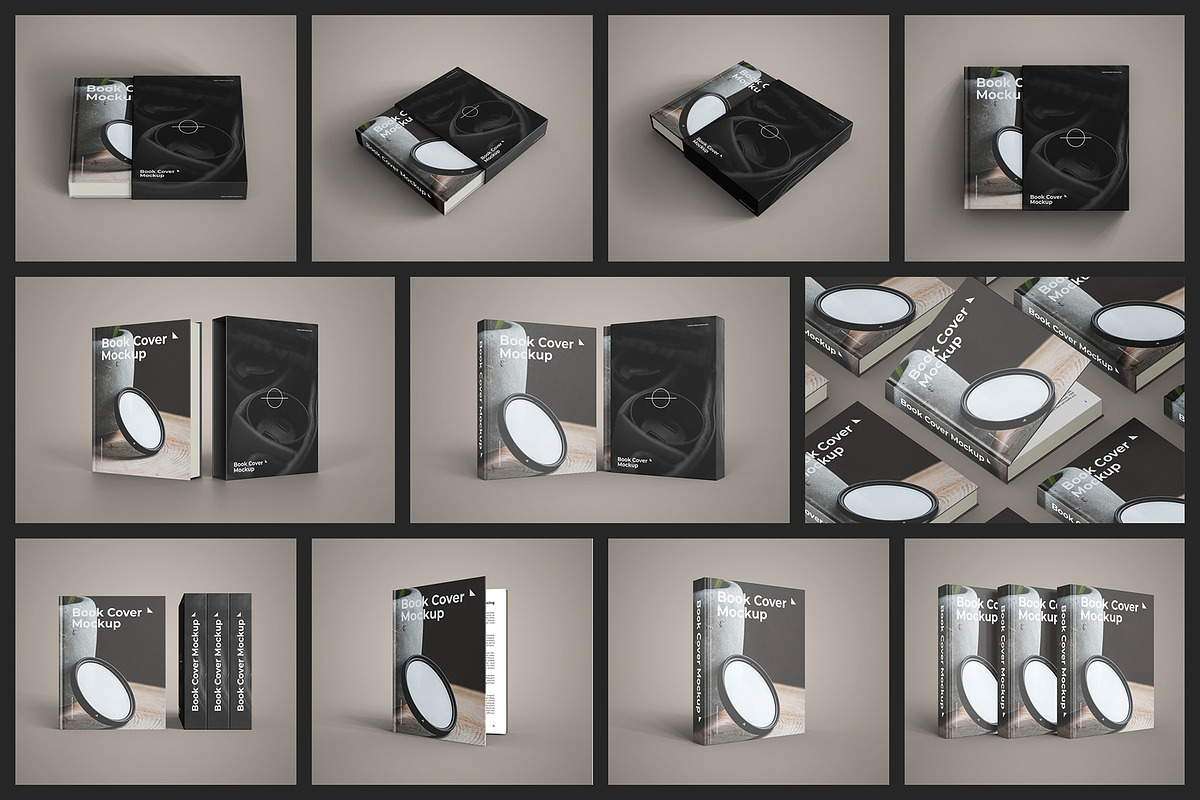 Hardcover Book Mockup with Slipcase, a Books & Magazine Mockup by Muhazdinata (Photo 1 of 12)